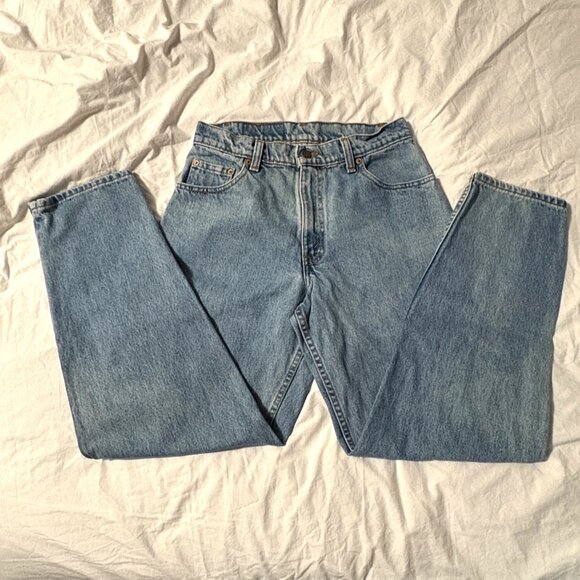 VTG 90s Levis 560 Mens Loose Fit Tapered Leg Denim Jeans Light Wash 30 X 30 - Picture 4 of 14